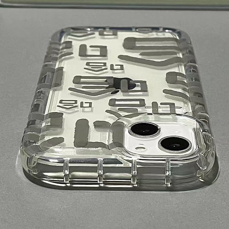 ✅Ốp Điện Thoại Túi Khí Mềm Chống Sốc Hình Chữ Haha Cho iPhone 14promax 13 / 14Pro 12 / 11 7In B429