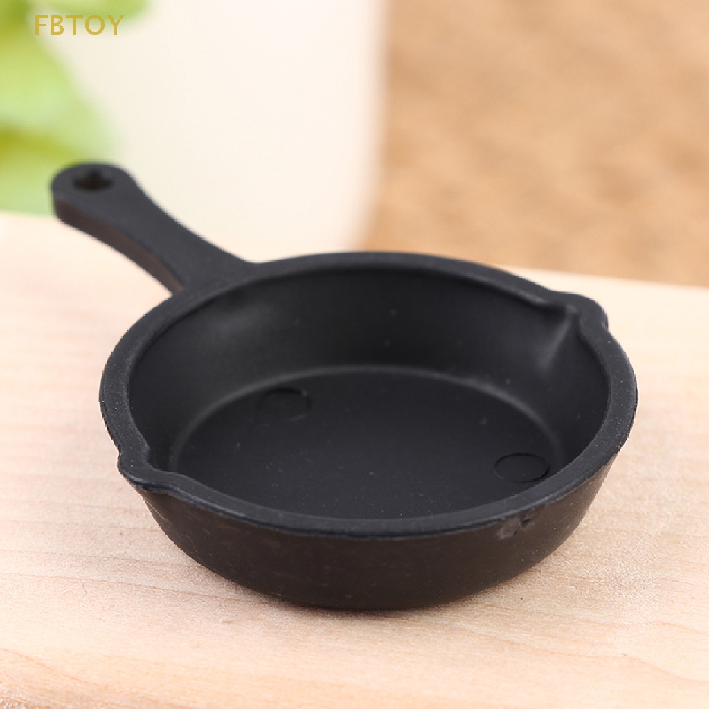 2 Chảo Nấu Ăn Đồ Chơi Búp Bê Cỡ 1 / 12