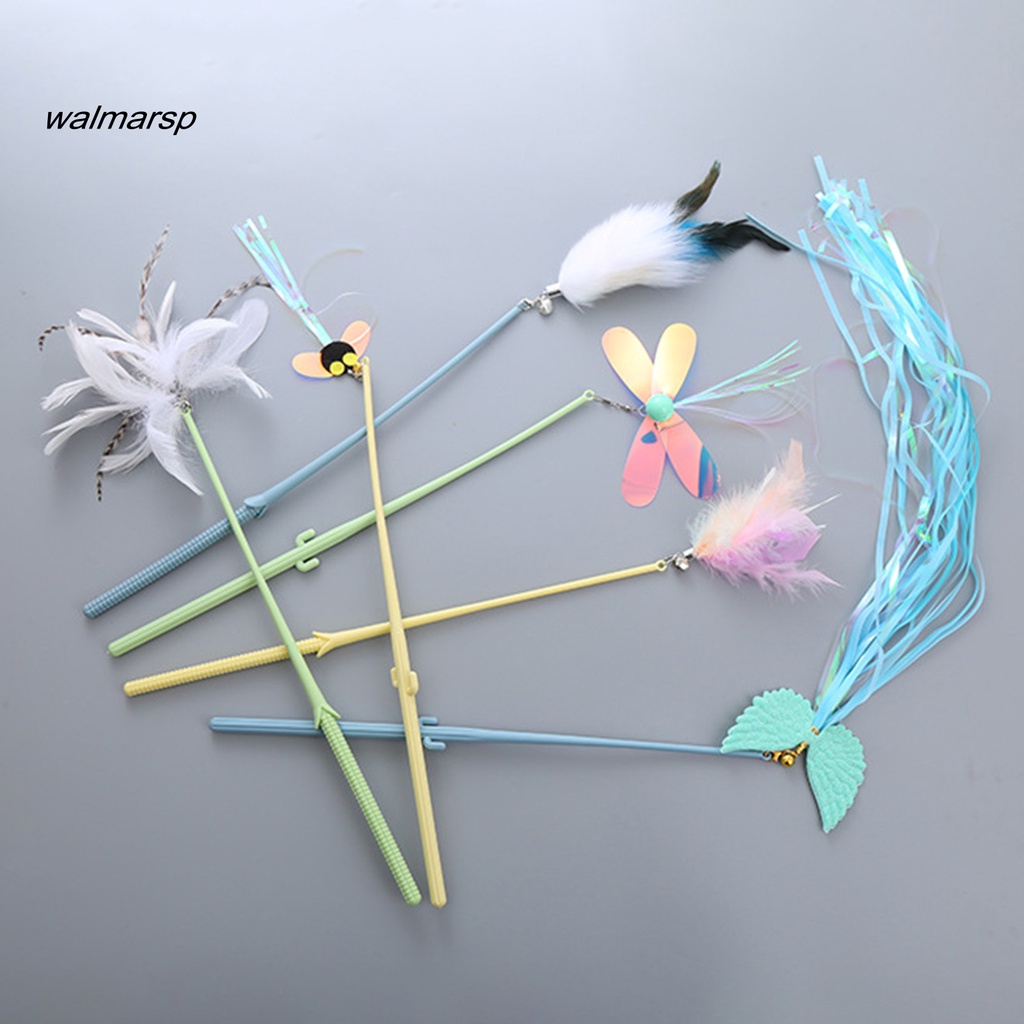 Gậy Trêu Mèo Chống Cào Đính Lông Vũ Vui Nhộn