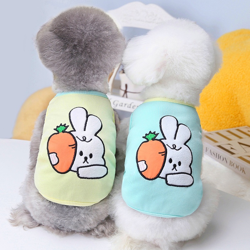 Áo Cotton Mỏng Không Tay In Hình Quả Chanh Thời Trang Mùa Hè Cho Thú Cưng