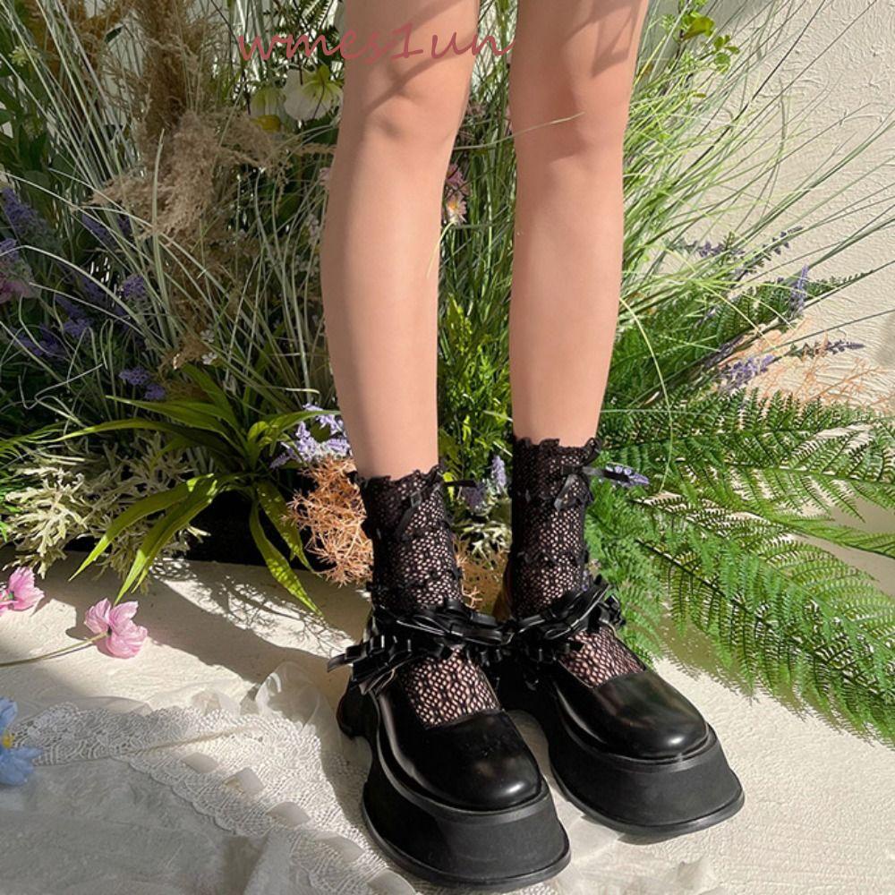 Vớ Mỏng Phối Ren Co Giãn Thoải Mái Thời Trang WMES15H Cho Nữ