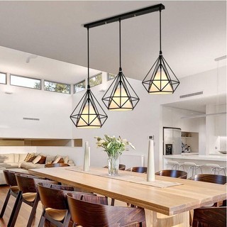 Combo 3 đèn thả kim cương kèm bóng đèn t074