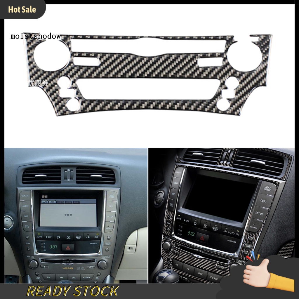 Miếng Dán Sợi Carbon Chống Trầy Xước Cho Bảng Điều Khiển CD Xe Hơi Lexus IS250 mw