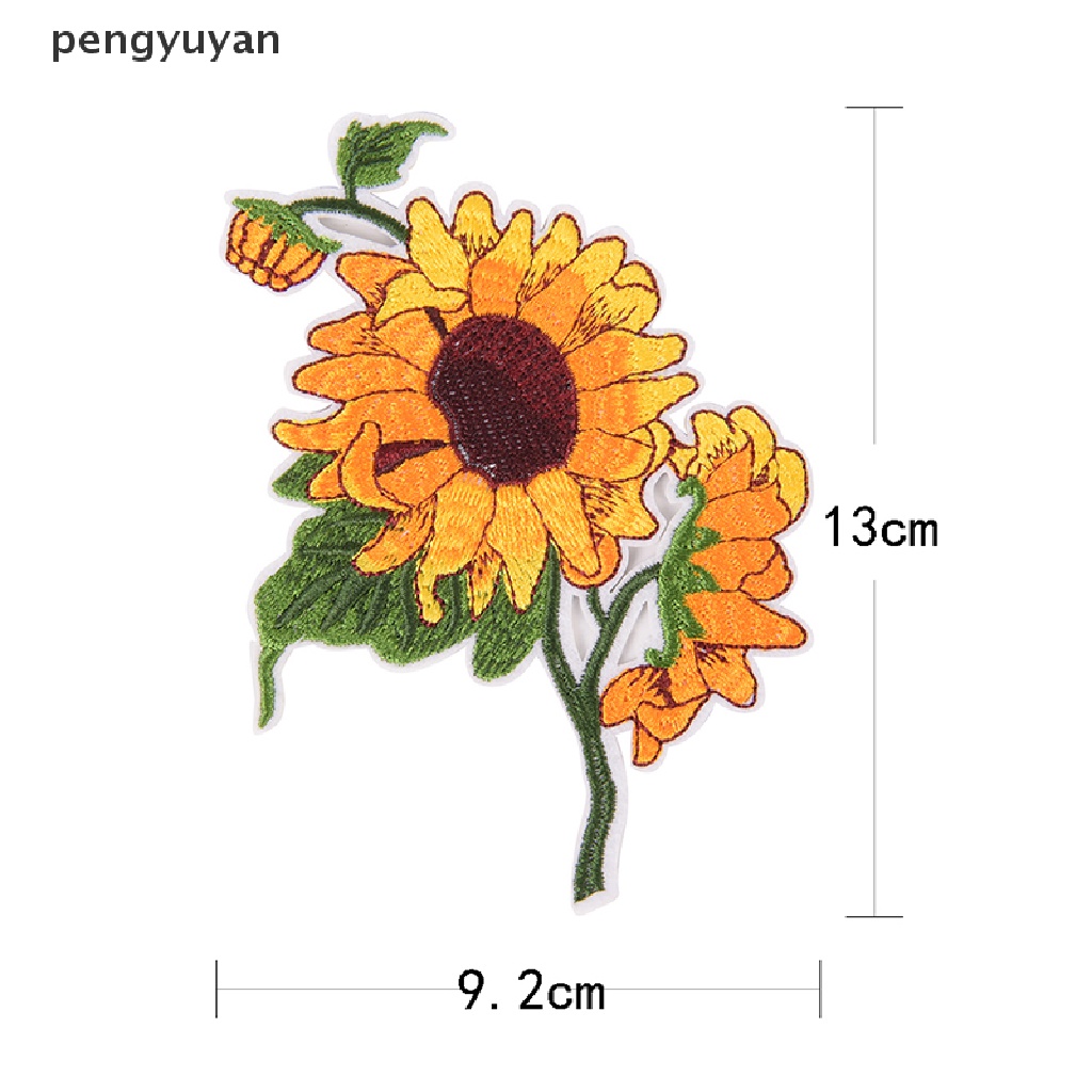 Sticker Ủi Thêu Hình Hoa Hướng Dương pengyuyan