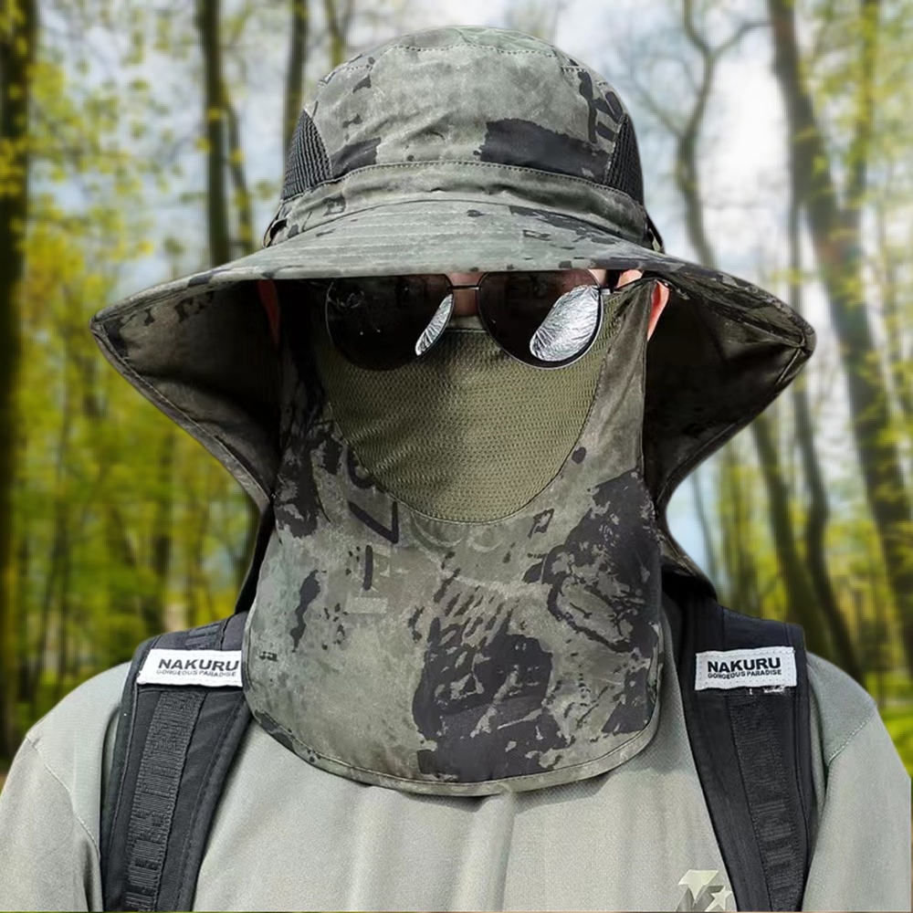 Mũ tai bèo Outfly kèm khẩu trang chống nắng cao cấp thời trang cho nam