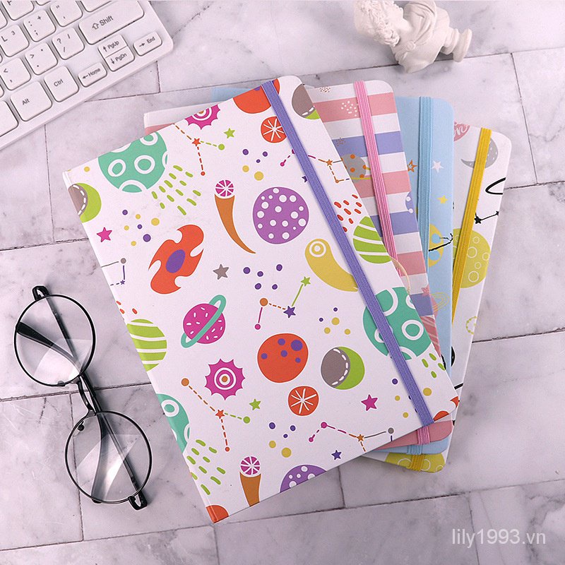 Sổ Tay Nhật Ký Bìa Cứng Cỡ Nhỏ Họa Tiết Hoạt Hình Dễ Thương