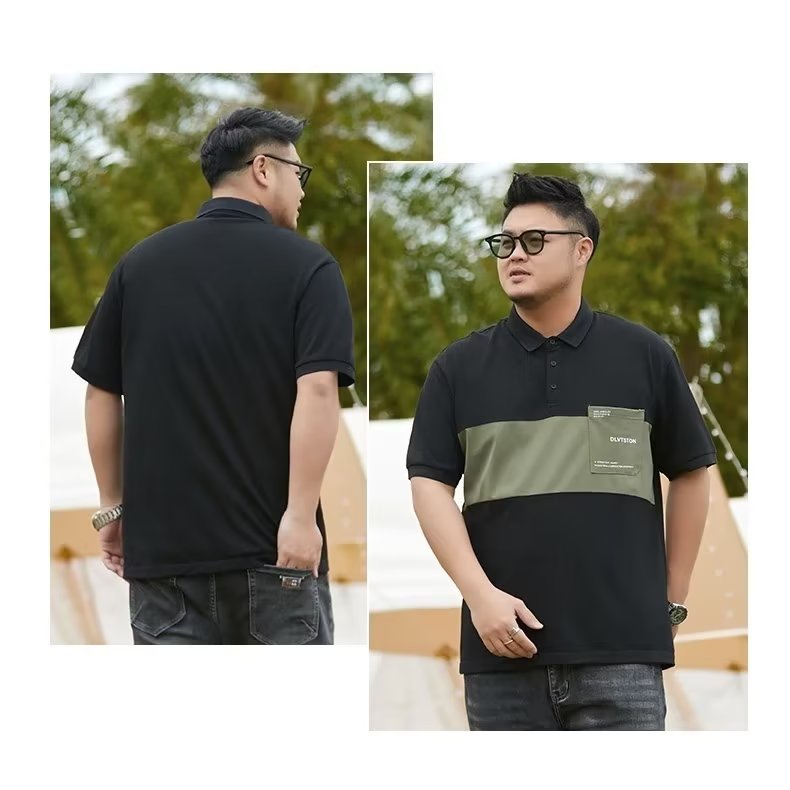 Áo polo Tay Ngắn Dáng Rộng Cỡ Lớn M-8XL Thời Trang Cao Cấp Cho Nam