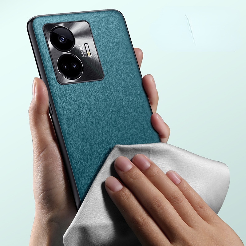 Ốp Điện Thoại Da Màu Trơn Chống Sốc Cho Realme GT neo5 GT neo 5