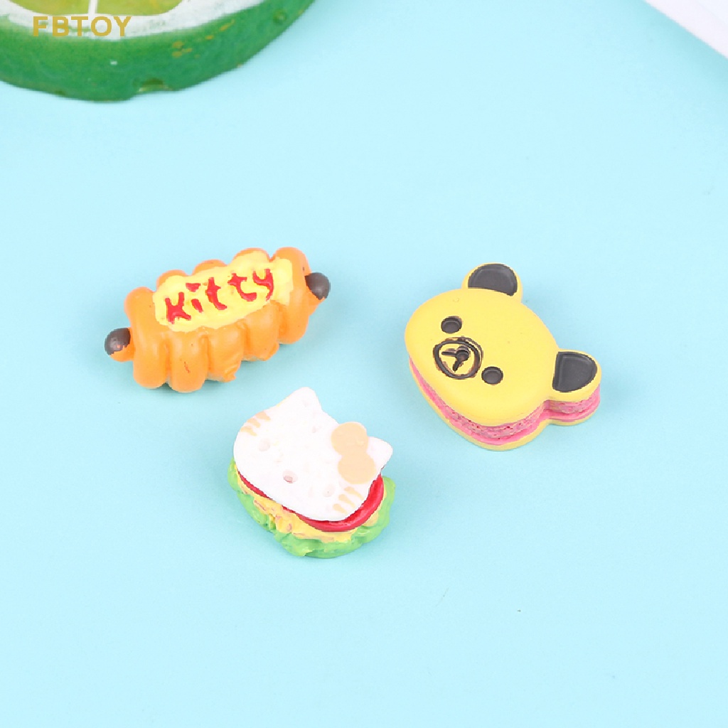 Fbtoy 310 Mô Hình Bánh Sừng / Dứa / Bánh Ngọt Nhân Tạo Thu Nhỏ Trang Trí Nhà Búp Bê Đồ Chơi Thủ Công Bán