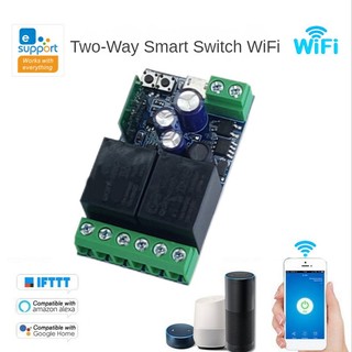 USB 5V/DC7-48V EWeLink Smart Wifi Switch Universal Relay Module 2CH Wireless Switch Timer Phone Remote Control