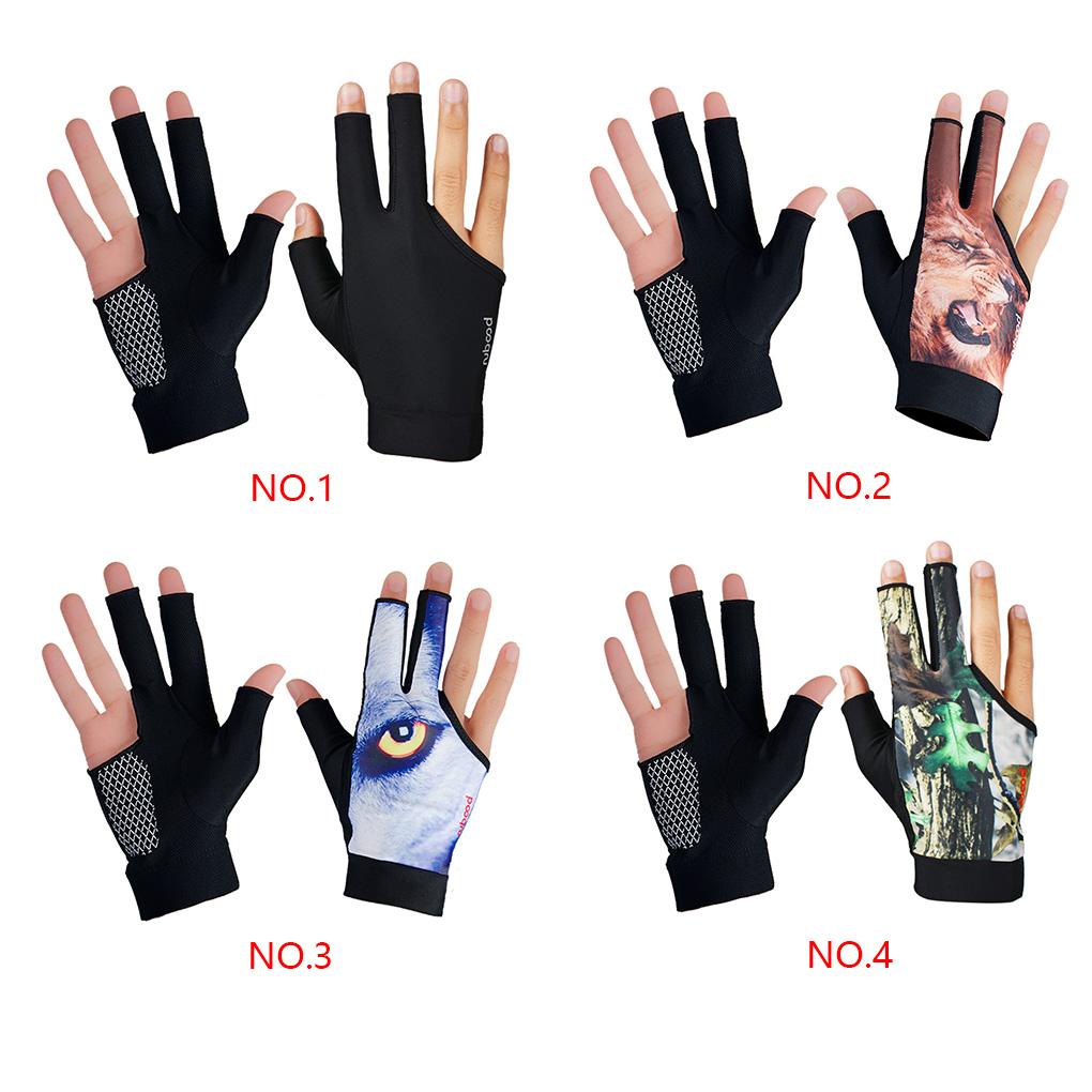 Găng Tay Hở Ngón Mềm Mại Chống Trượt Chuyên Dụng Chơi Bida