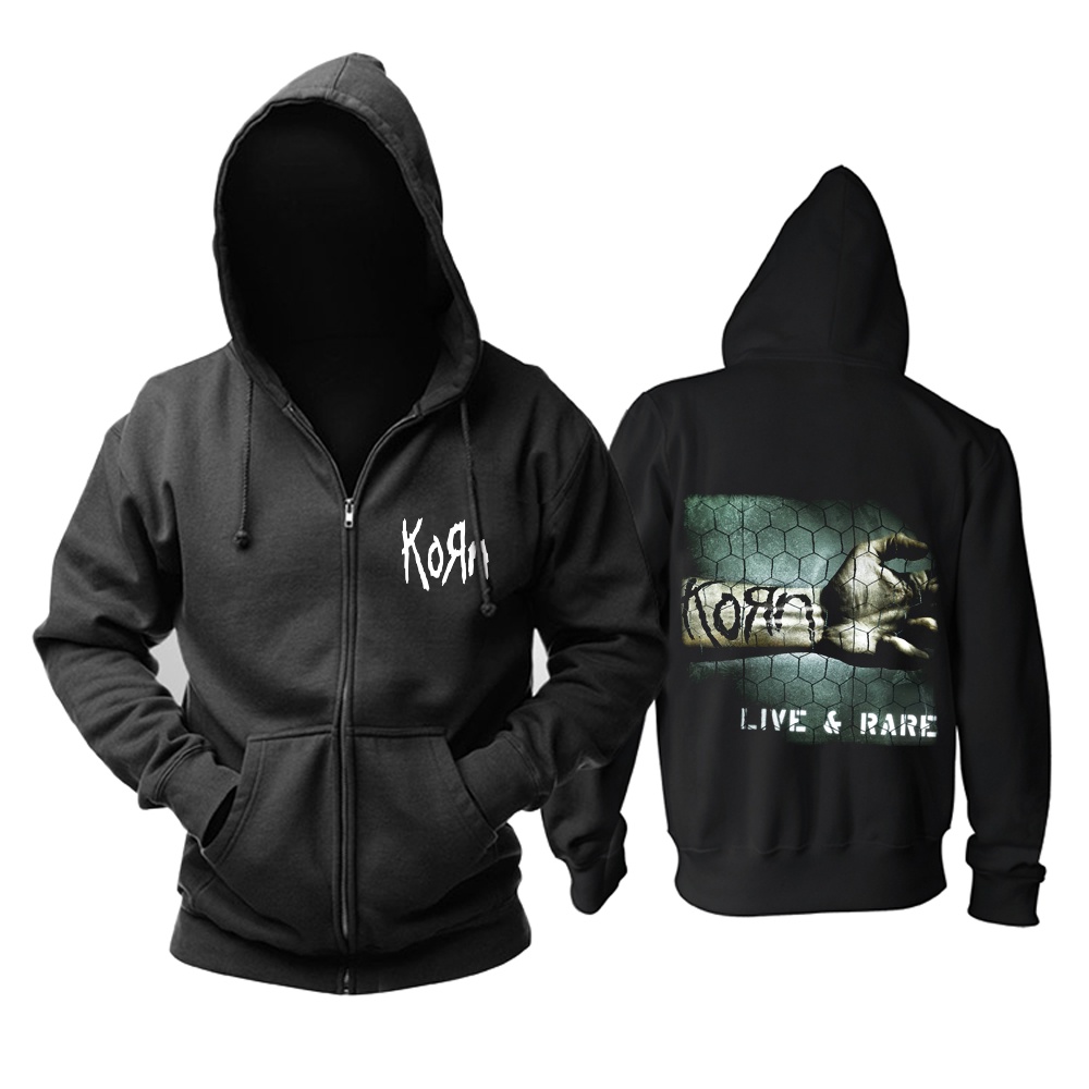 Áo Khoác Hoodie Phối Khóa Kéo 16 Kiểu Mẫu Vỏ Sò Phong Cách Punk Rock Hard Rock Nặng Metal Sudadera Đường Phố