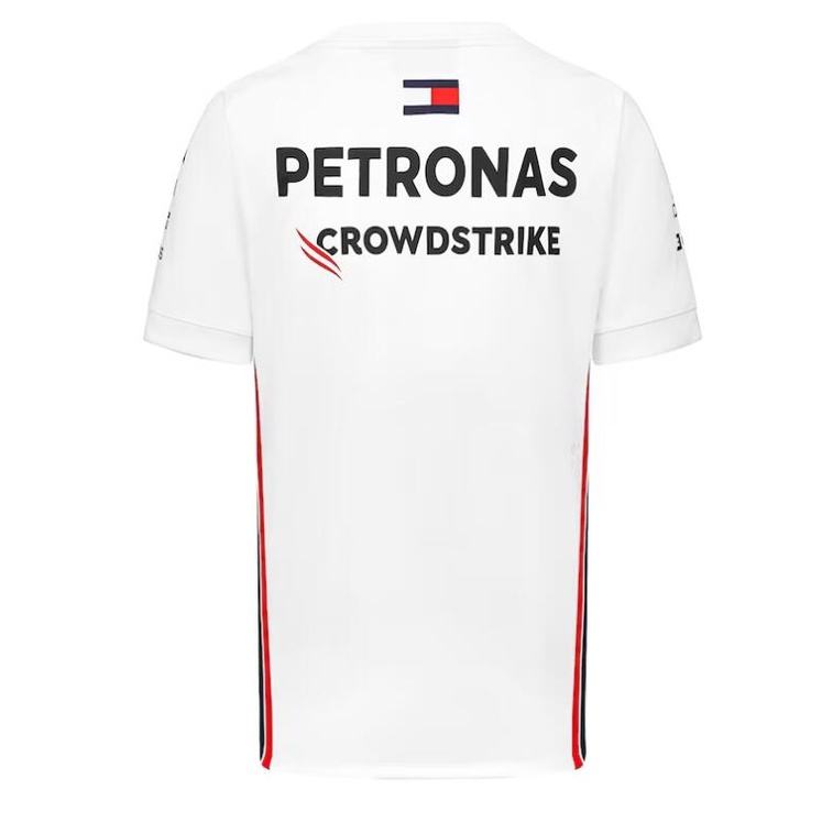 Bộ Quần Áo Đua Xe F1 + Áo Thun Tay Ngắn Unisex In Logo Mercedes AMG Petronas Team F1 2023