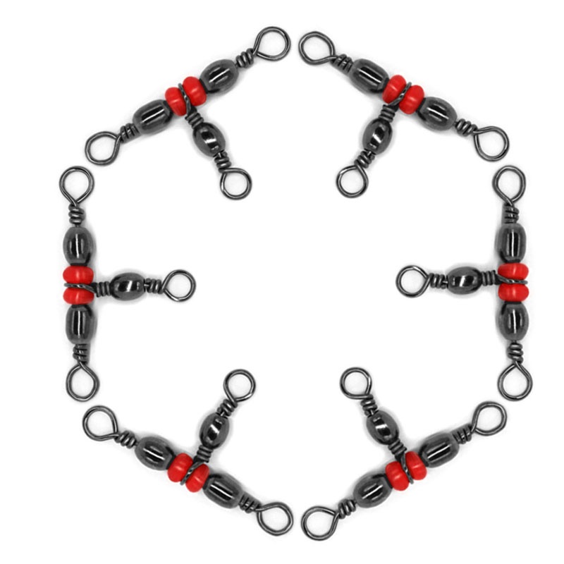 Set 20 Khuyên Nối 3 Chiều Bằng Đồng Thau Cho Cần Câu Cá Mới