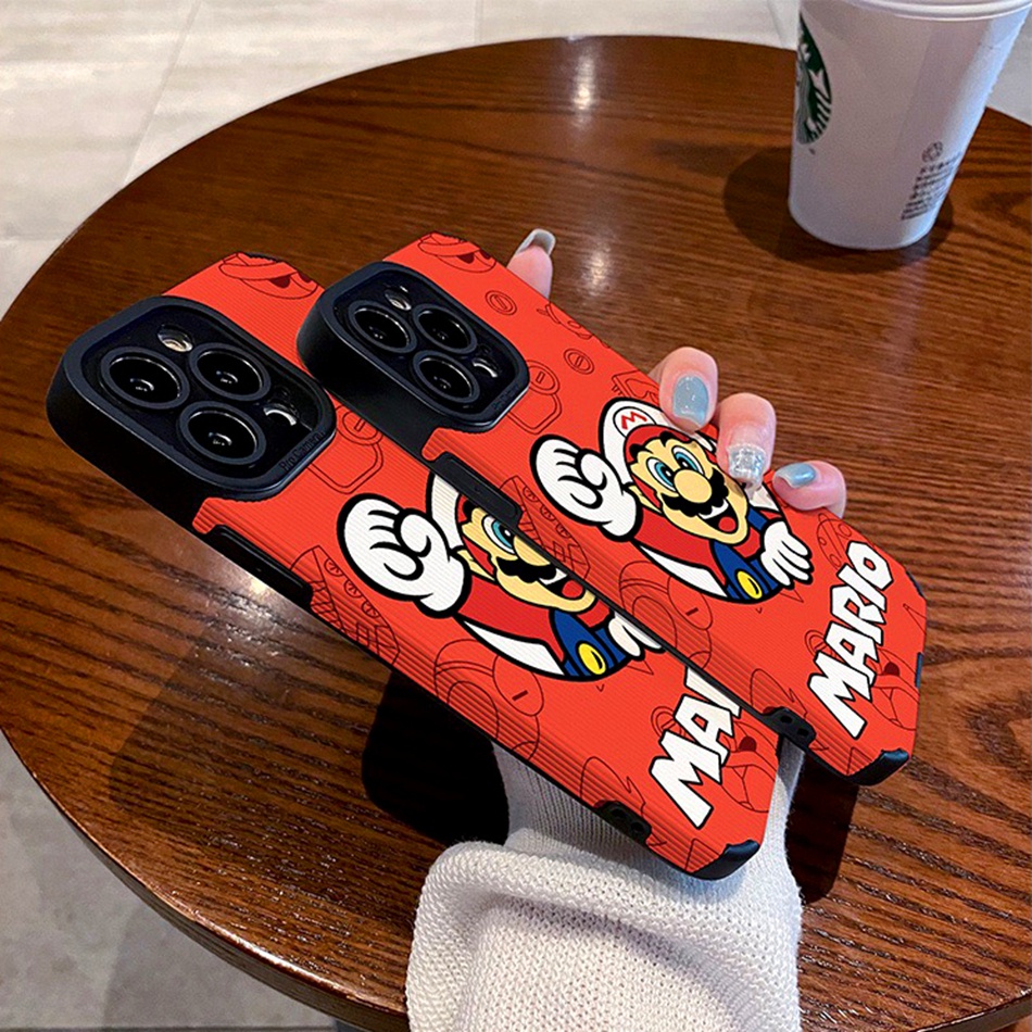 Ốp Điện Thoại Da Silicon Hình Super Mario Cho iPhone 11 12 13 14 Pro MAX 11Pro 12Pro 13Pro 6 6S 7 8 Plus X XR XS MAX SE 2020