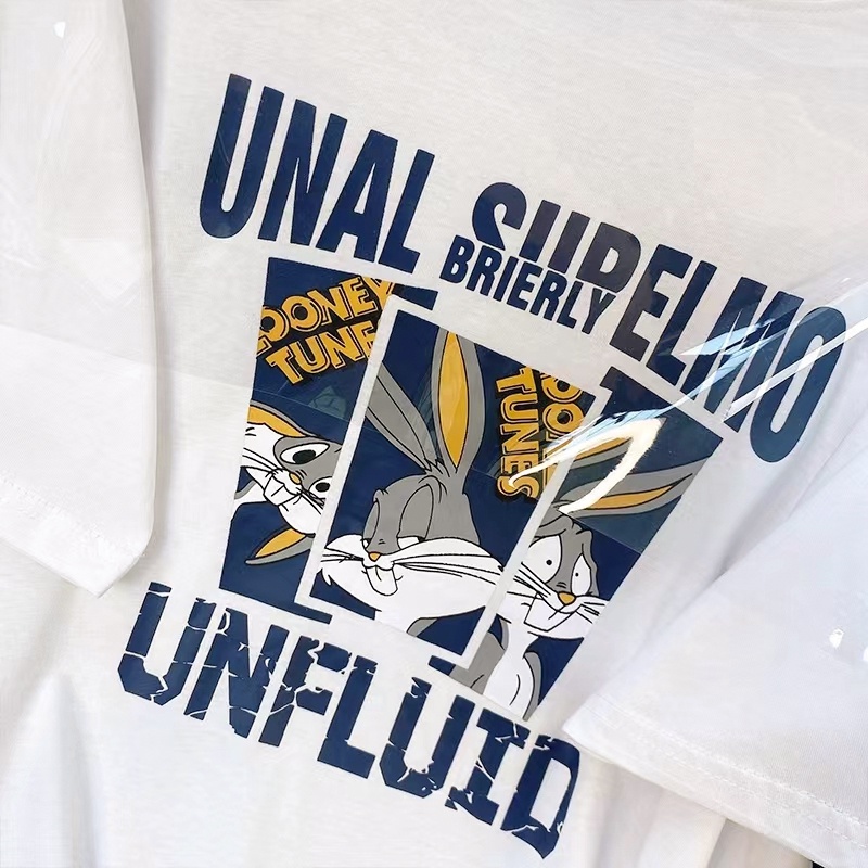 Áo thun NRVP 100% cotton tay ngắn in họa tiết độc đáo phong cách Hàn Quốc cho nữ