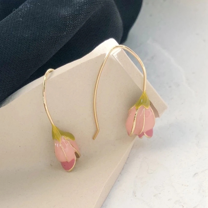 Ygt Bông Tai Hình Hoa Tulip Phong Cách Pháp Cổ Điển Thời Trang Cho Nữ