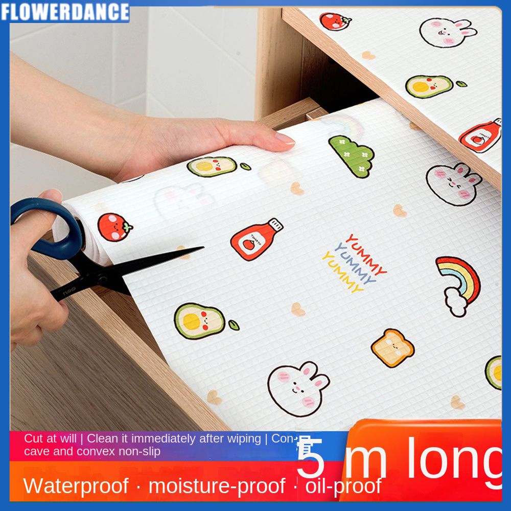 Tấm Lót Chống Ẩm Tủ Đa Năng Tấm Lót Ngăn Kéo Giấy Tấm Lót Tủ Tấm Lót Tủ Quần Áo Bàn Bếp Tấm Lót Chống Thấm Dầu Thiết Kế Đơn Giản Flowerdance