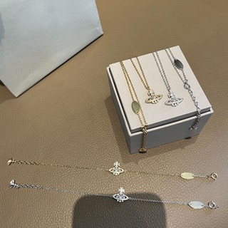  westwood*vivi enne Vòng cổ SAO thổ nhỏ xíu với những viên Kim cương rỗng Dây Chuyền  925 Mặt Hình Bông Tuyết Đính Đá Thời Trang Xuân Hè Phong Cách Mới 2023 