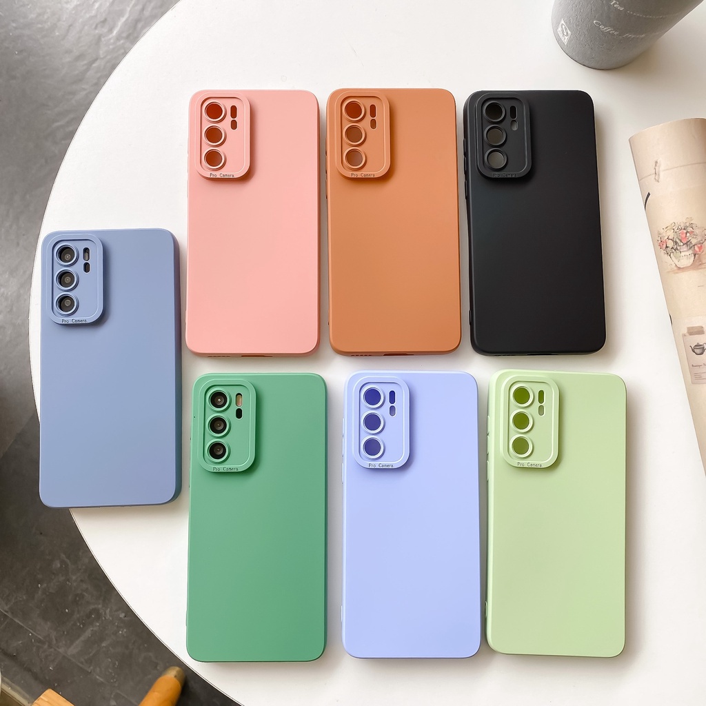 Ốp Điện Thoại Silicon TPU Mềm Màu Kẹo Cho OPPO Reno 8T 8Z 8 7Z 7 6Z 6 5 Pro 5F 5Z Reno8 Reno7 Reno6 Reno5 Z 4G 5G 2023