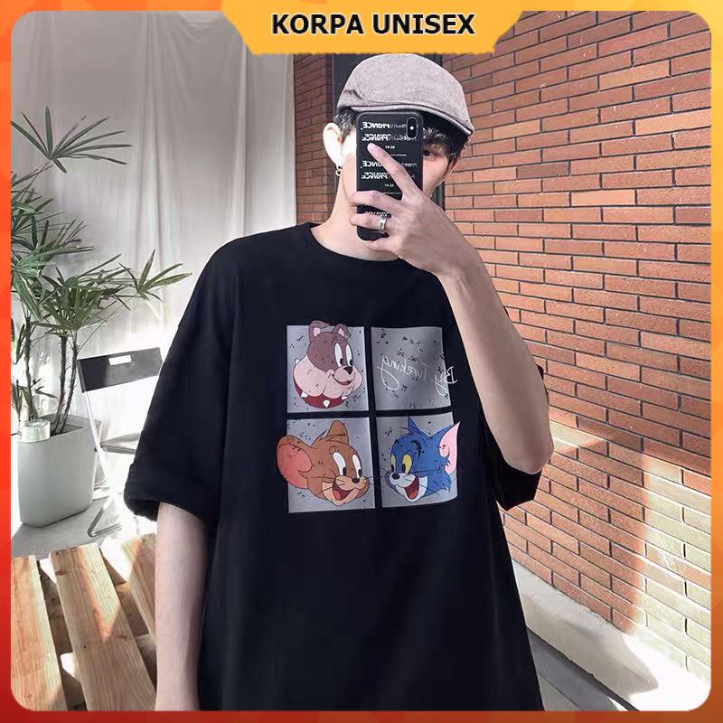 Áo thun tay lỡ form rộng họa tiết nhân vật hoạt hình Tomm - Unisex nam nữ đều mặc được