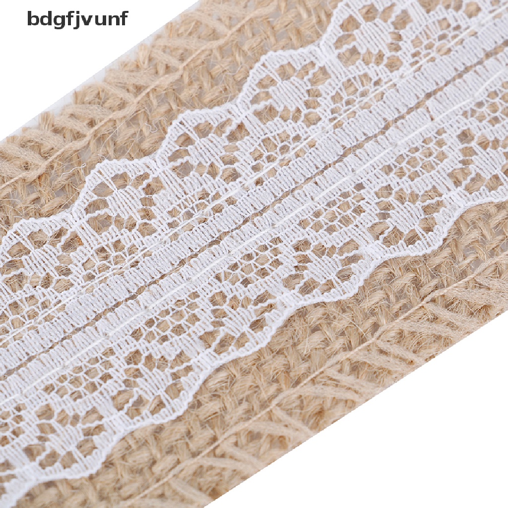 Cuộn Ruy Băng Ren Trắng Dài 2M Trang Trí Tiệc