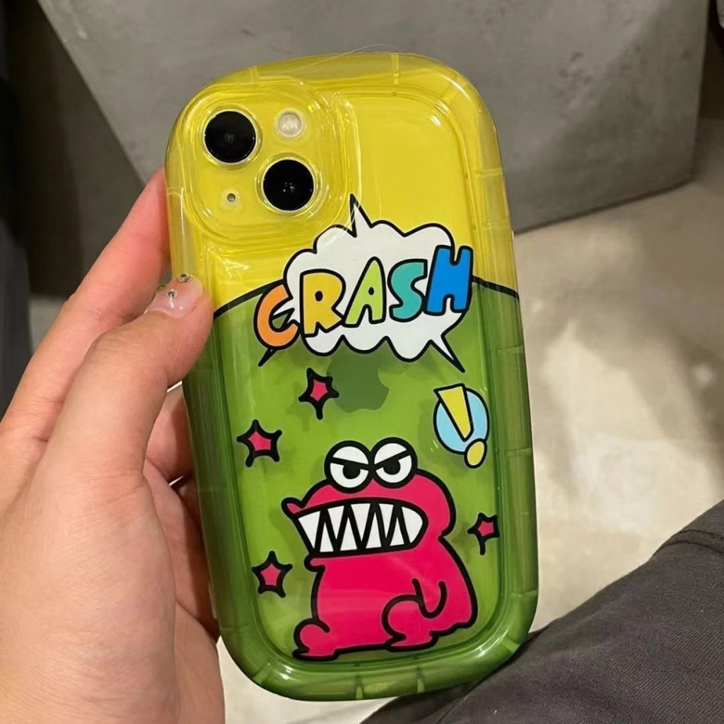 ✅Ốp Điện Thoại Mềm Trong Suốt In Hình Khủng Long Hoạt Hình Dễ Thương Cho iPhone14promax 13 11 12