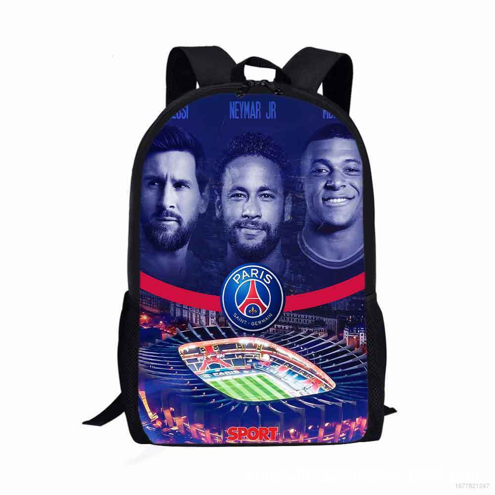 Ba Lô Du Lịch Ngoài Trời In Hình Cầu Thủ Messi Neymar Cristiano Ronaldo Mbappe