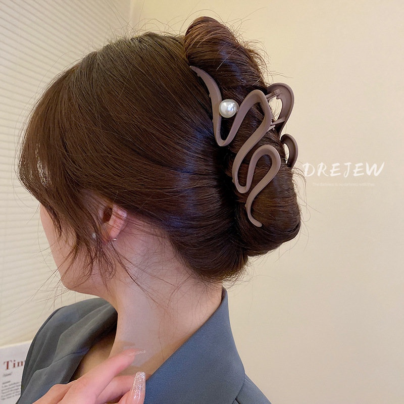 Kẹp tóc DREJEW đính ngọc trai thời trang Hàn Quốc