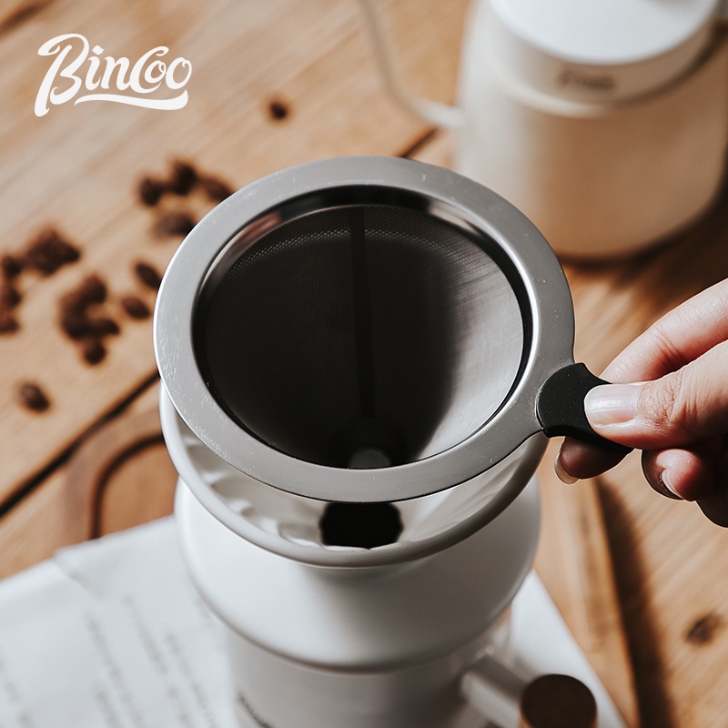 Bincoo Bộ Cốc Uống Cà Phê Bằng Sứ Có Tay Cầm 300ml