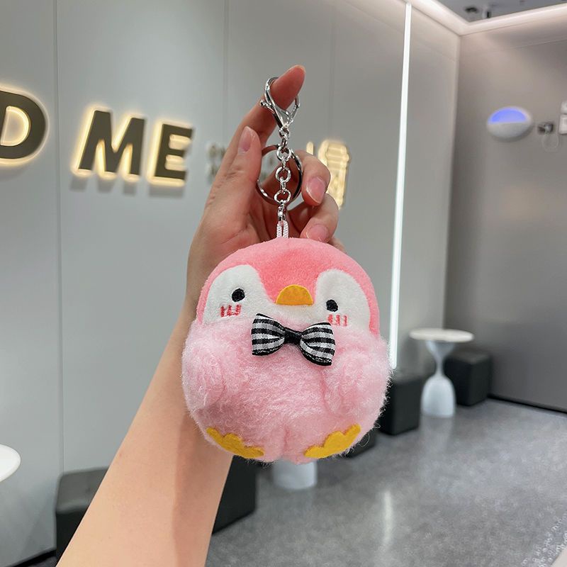 Móc Khóa Hình Chim Cánh Cụt Nhồi Bông Dễ Thương