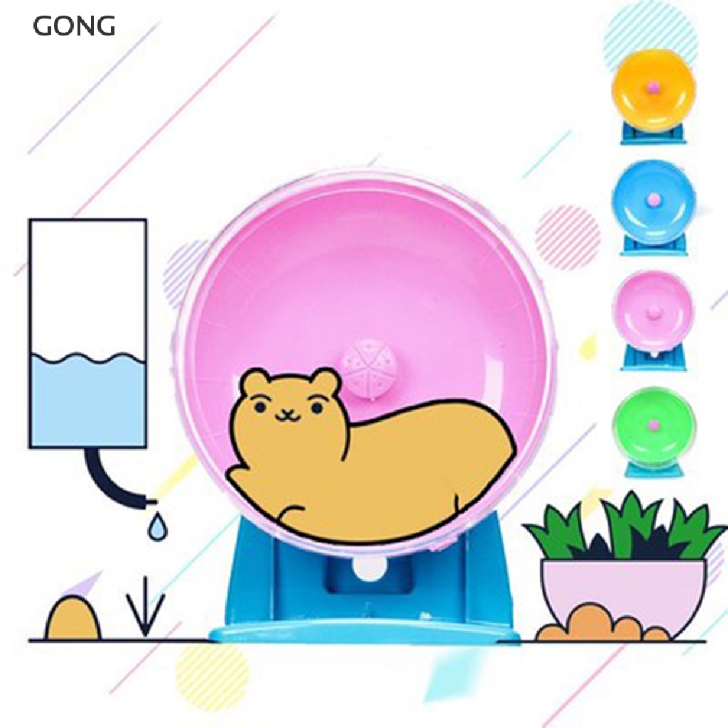Đồ Chơi Đĩa Chạy Bộ Bằng Nhựa Hình Bánh Xe Cho Chuột Hamster