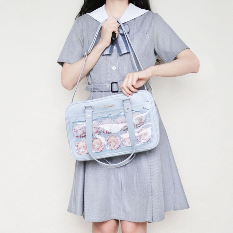 Túi Đeo Chéo Trong Suốt Phong Cách Nhật Bản Dễ Thương Cho Nữ