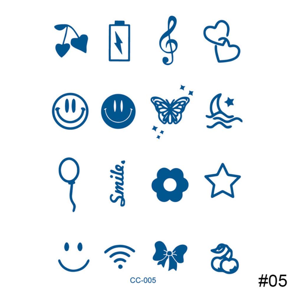 Hình Xăm Dán Ngón Tay Kháng Nước Lâu Trôi Q7Z6 Họa Tiết TIMEKEY