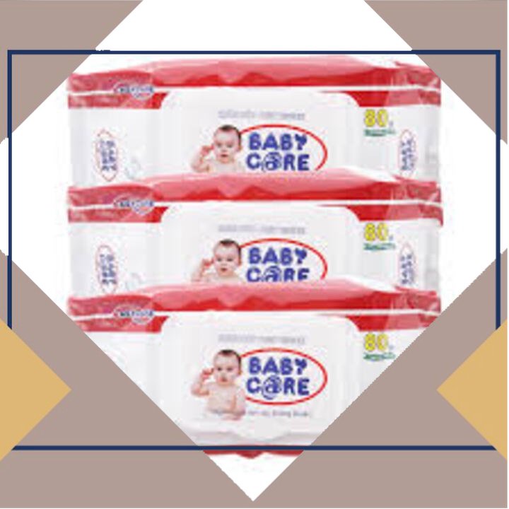 Khăn Giấy Ướt Tinh Khiết Baby Care (Gói 80 tờ) [ Chính Hãng ]