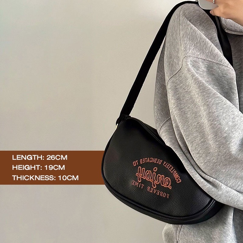 Hàng Mới Về Túi Xách Da PU Cỡ Lớn Thêu Họa Tiết Phong Cách vintage Thời Trang Thu Đông JP5