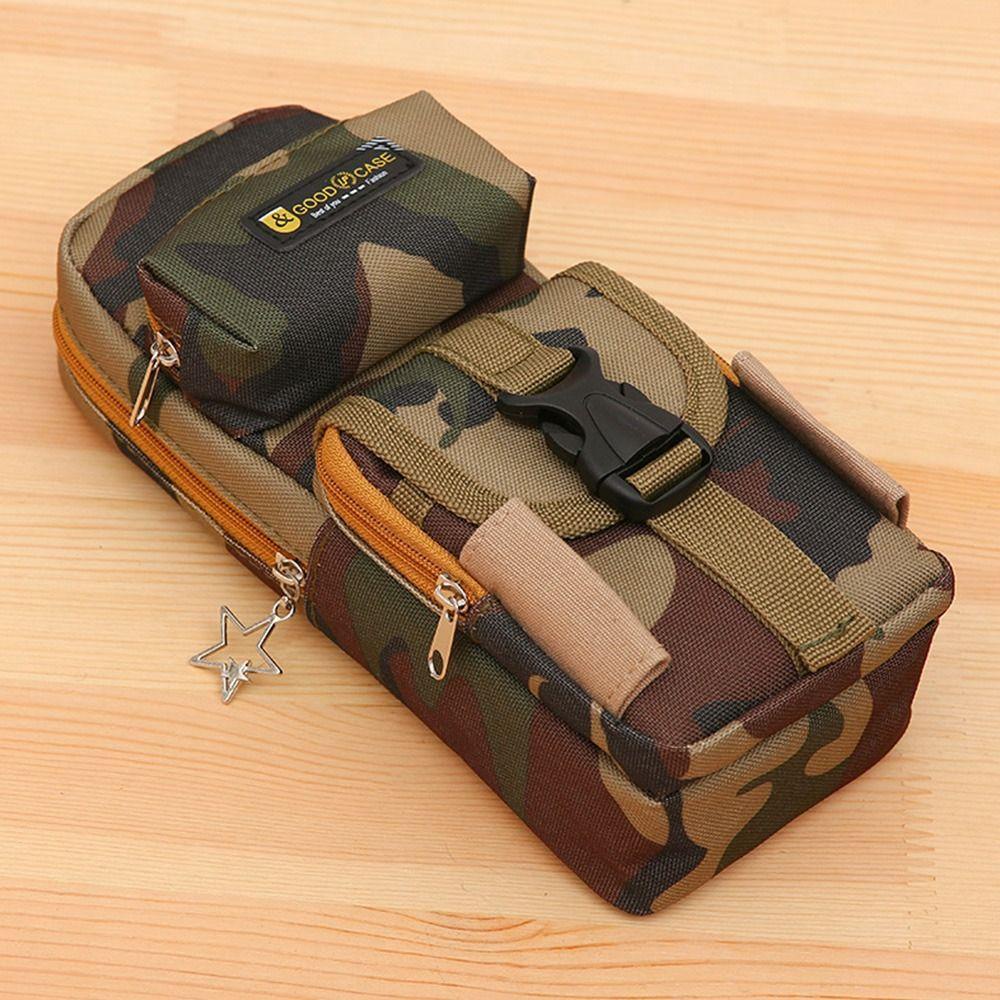 LAYOR1 Túi Đựng Bút Họa Tiết Rằn Ri Ba Chiều LAYOR1