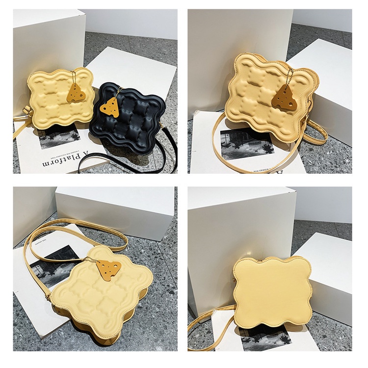 Túi Đeo Chéo Hình Vuông Nhỏ Màu Trơn Thời Trang Mùa Hè 2023 Mới Cho Nữ