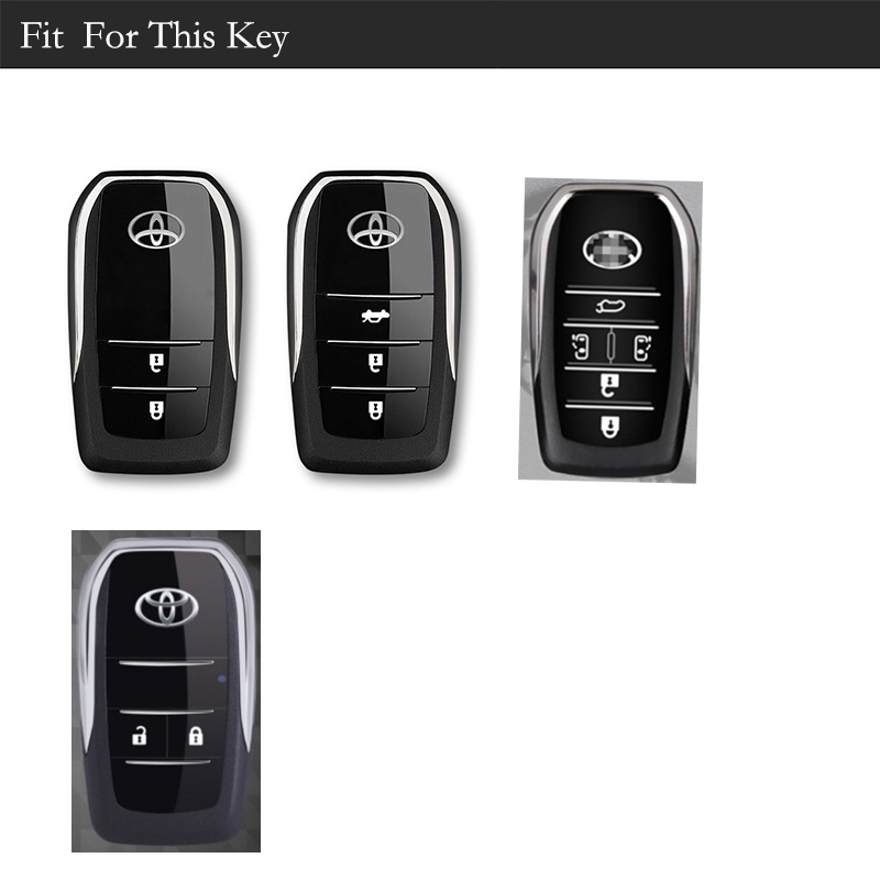 Vỏ Bọc Chìa Khóa Bằng Hợp Kim Kẽm Cho Toyota RAV4 HARRIER Hilux Fortuner Land Cruiser Crown Highland Prado Yaris Cross Aygo X 2022