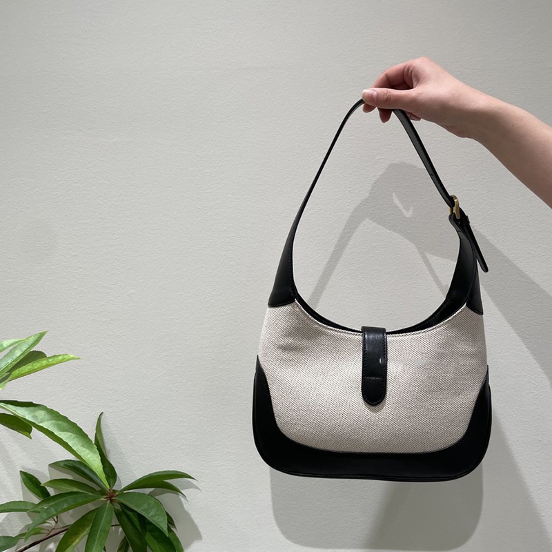 Túi Đeo Vai Bằng Vải canvas Chất Lượng Cao Màu Sắc Khối Lập Phương Cổ Điển Pháp Dành Cho Bạn Nữ