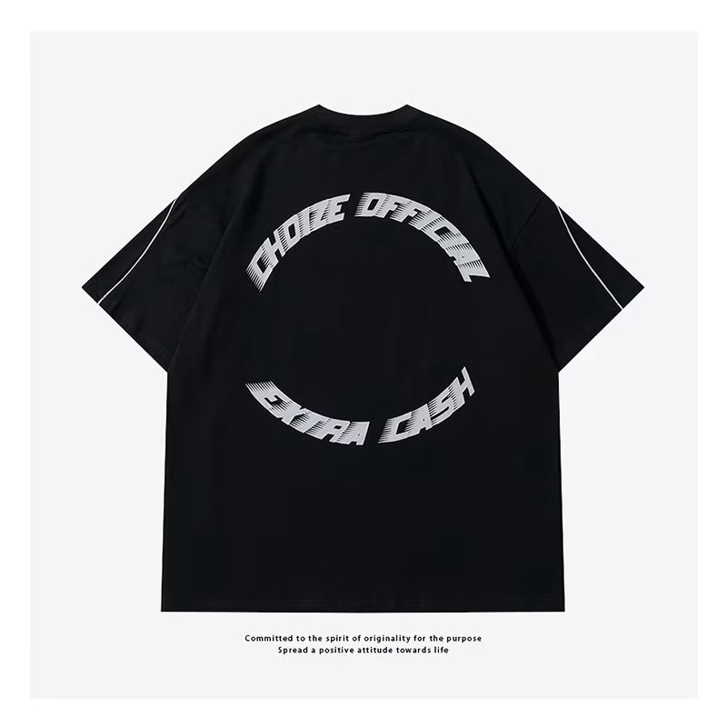 Áo Thun Tay Ngắn Cổ Tròn In Hình Phong Cách Hip Hop Thời Trang Mùa Hè Hàng Mới Dành Cho Nam Nữ