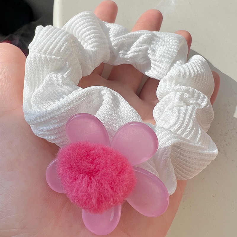 Gấu dâu Lotso Set 11 Dây Cột Tóc Cao Su Đính Hoa / Gấu Hoạt Hình Dễ Thương Cho Bé Gái