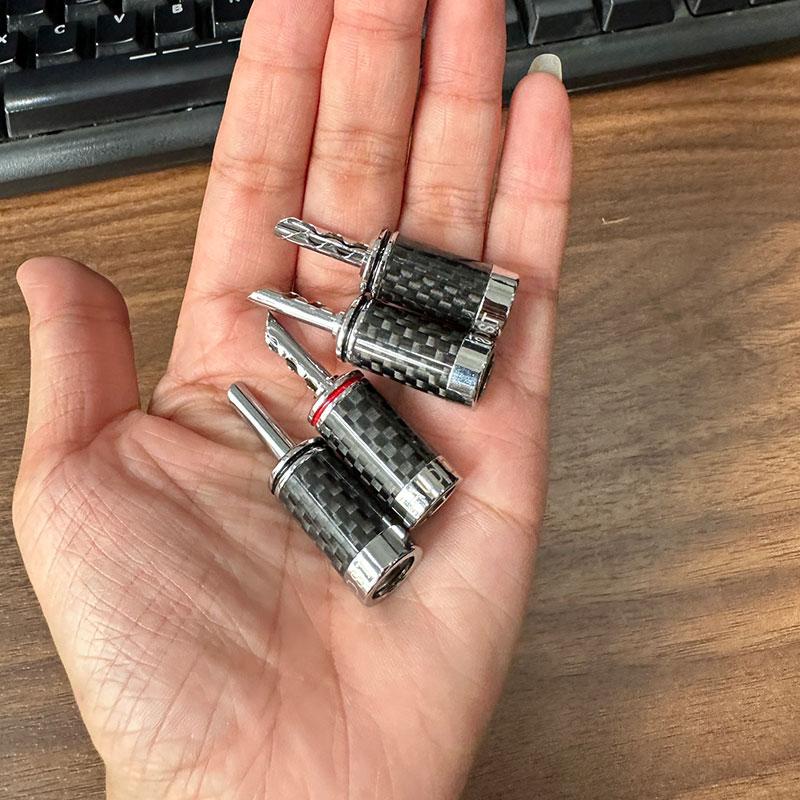 01 Jack Bắp Chuối Răng Cưa Mạ Rhorium AUDIOSOST- Hàng Cao Cấp