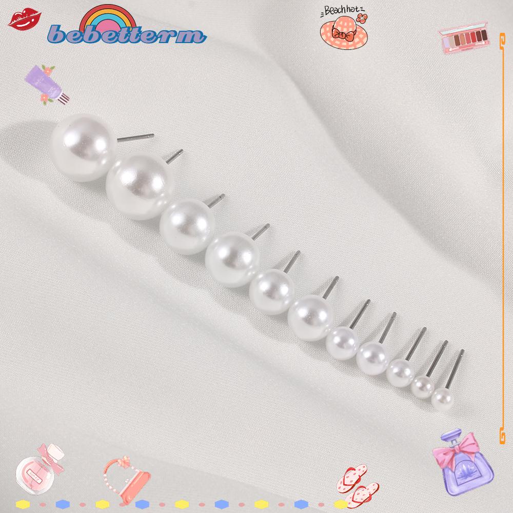 Bộ 5 / 10 / 12 Đôi Bông Tai Hình Tròn Thời Trang Dành Cho Nữ