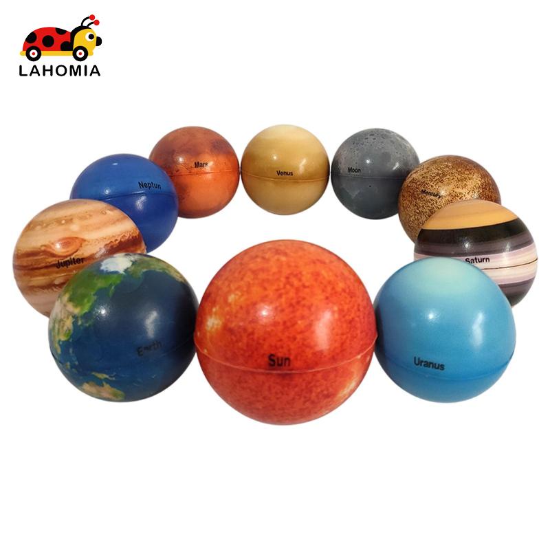 LAHOMIA Set 10 Quả Bóng Năng Lượng Hệ Mặt Trời Hình Các Hành Tinh Và Hành Tinh 6.3cm