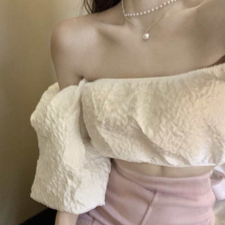 Áo kiểu SUXI trễ vai tay phồng thời trang mùa hè cho nữ