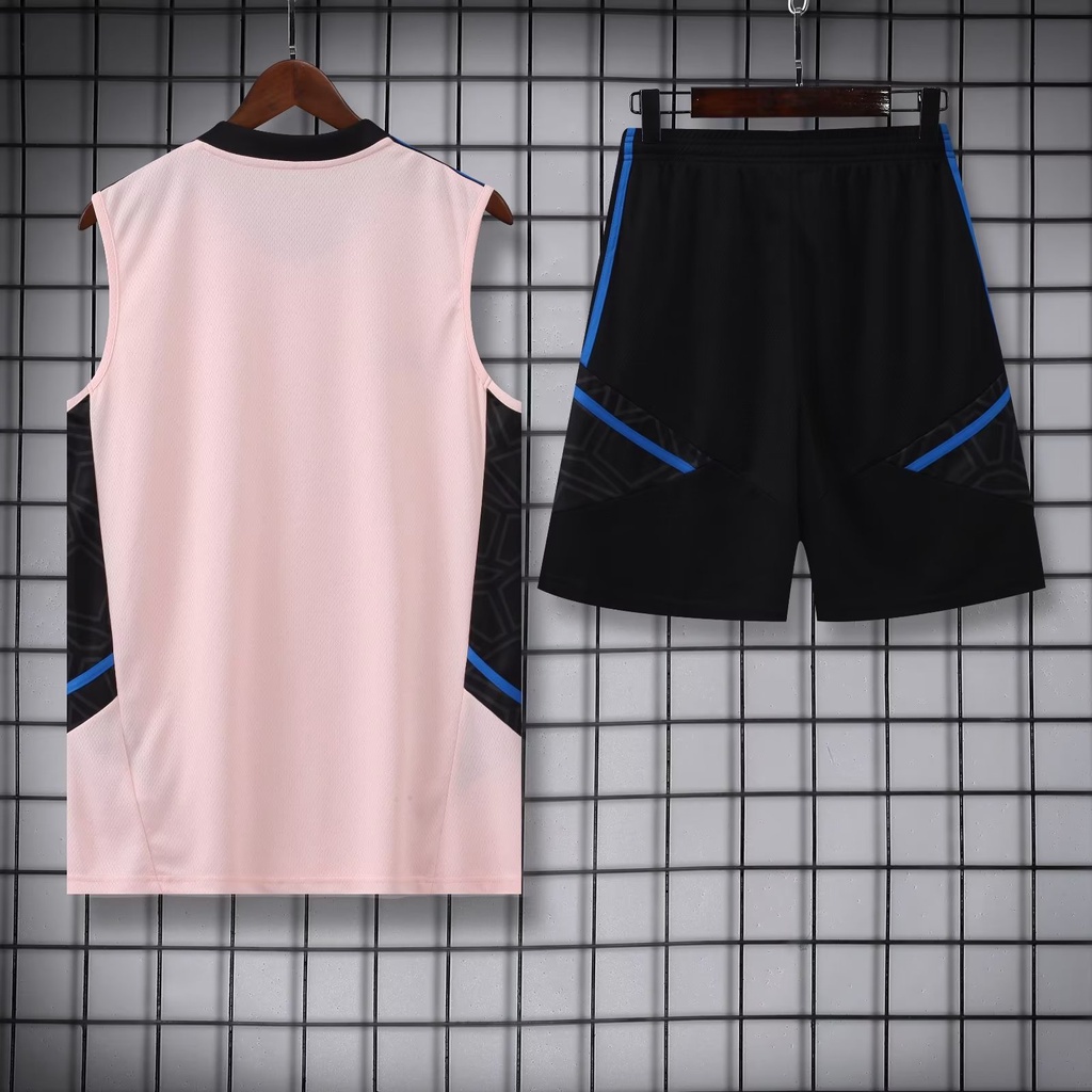 Áo Thun Ba Lỗ Kèm Quần Short Màu Hồng Size S-2XL