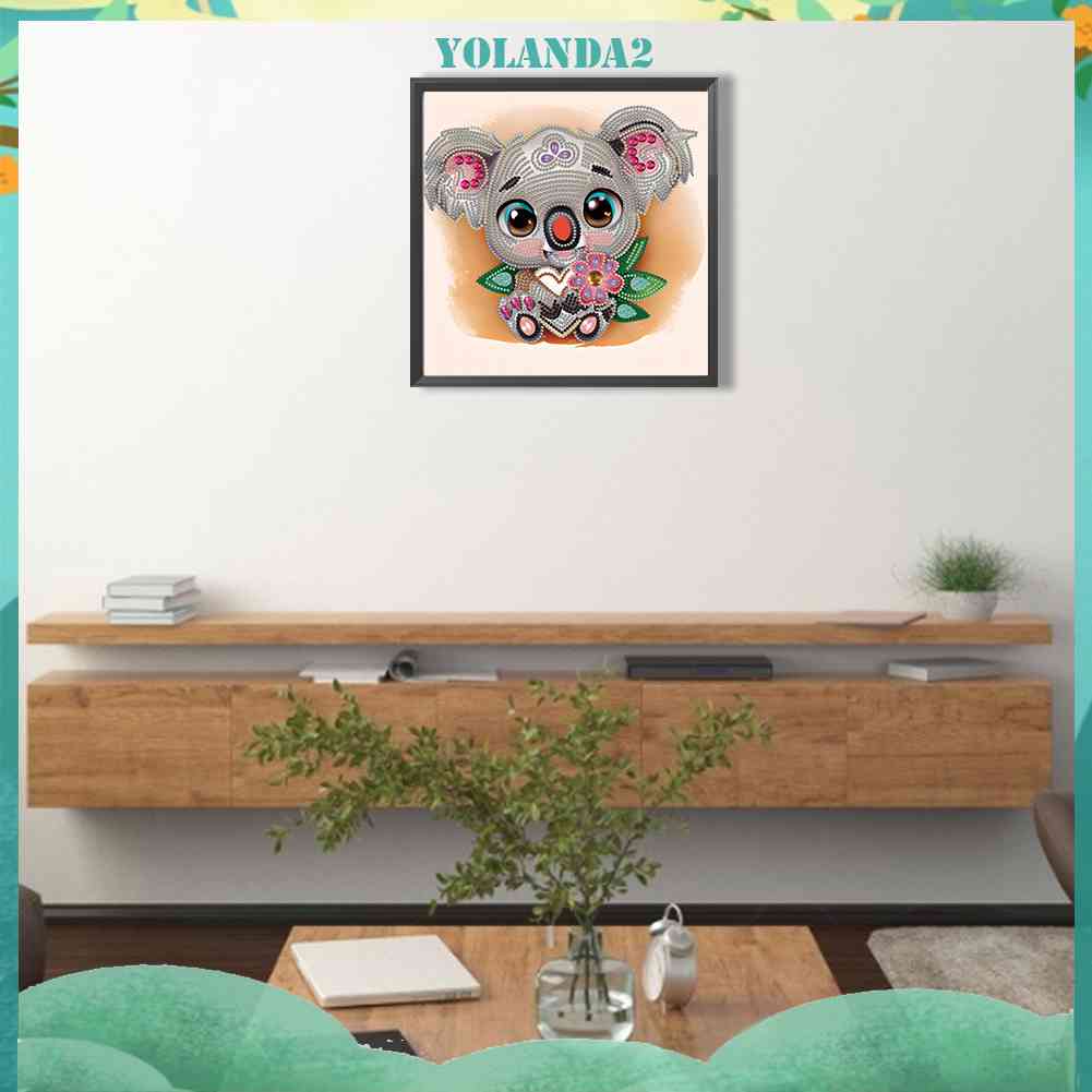 Bộ Tranh Đính Đá 5D Họa Tiết Động Vật Độc Đáo DIY Dùng Trang Trí Nhà Cửa