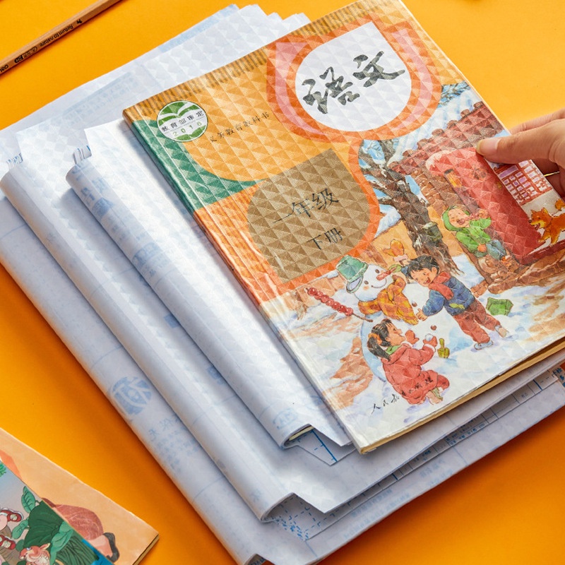 Bộ 10 Tấm Phim Dán Sách Dày Dặn Trong Suốt Chống Trầy Chống Nước Chống Bụi Bảo Vệ Ký Túc Xá Và Trung Học