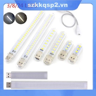 Đèn Đọc Sách Mini 3 / 8 / 24 LED 5V DC USB Tiện Dụng Cho Máy Tính / Đèn LED Vnk2